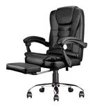 High Back Office Chair, Adjustable Ergonomic Office Chair, Executive PU Leather Swivel Work Chair with Lumbar Support, Computer Desk Chair with Footrest for Home Office Furniture