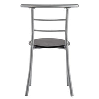 PVC Breakfast Table (One Table and Two Chairs) Black