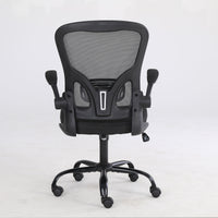 Computer Chair Swivel Rolling Executive Work Chair with Lumbar Support Arm, Home Office Chair Ergonomic Office Desk Chair Mesh, Adjustable Armrests Adult Black