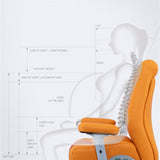 LOW BACK WELLNESS OFFICE CHAIR GAMING CHAIR WITH AIR CUSHION