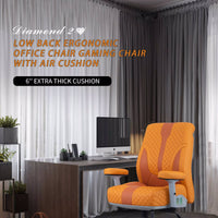 LOW BACK WELLNESS OFFICE CHAIR GAMING CHAIR WITH AIR CUSHION