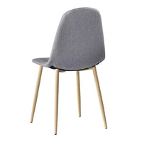 4pcs Modern Style Simple Dining Chair Gray