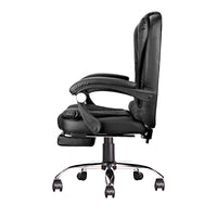 High Back Office Chair, Adjustable Ergonomic Office Chair, Executive PU Leather Swivel Work Chair with Lumbar Support, Computer Desk Chair with Footrest for Home Office Furniture