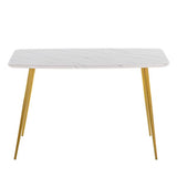 Marble Dining Table [120x74x76cm] White