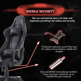 GIVENUSMYF gaming chair, computer chair with lumbar support, height adjustable gaming chair with headrest and 360° swivel office chair, suitable for office or gaming